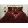 Покривало 240х260 бордовий Begonvilla 22026