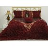 Покривало 240х260 бордовий Begonvilla 22026, зображення 2