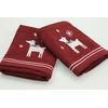 Набор полотенец для кухни бордовый Pavia 21590, изображение 3