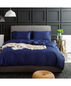 Комплект постельного белья синий KuNmeng 19599
