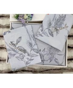 Комплект постельного белья серый La Perla 20393