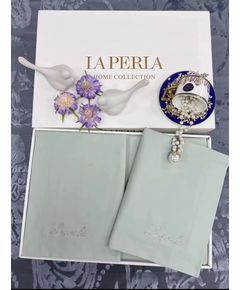 Комплект постельного белья мятный La Perla 21265