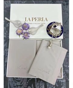 Комплект постельного белья серый La Perla 21268