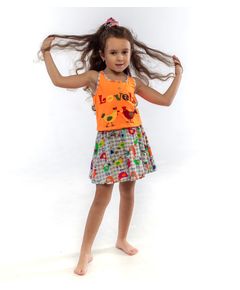 Платье 10 оранжевый Aqua 11035