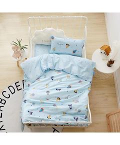 Комплект постельного белья голубой No Brand 19993