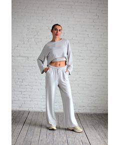 Женский домашний костюм XXL-44 серый Aqua 21385