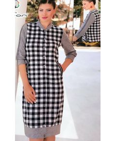 Платье S-36 серый с черным Cocoon 18662