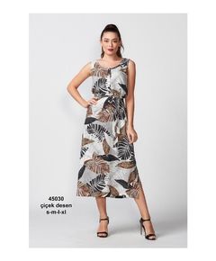 Платье S-36 бежевый,черный,белый Relax Mode 18869