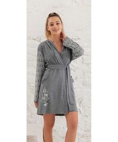 Халат женский S-36 серый Relax Mode 19905