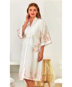 Халат женский M-38 молочный Aqua 20895