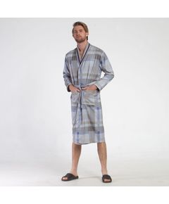 Халат мужской L-40 синий с серым Soft Show 18701