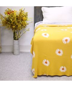 Покрывало 150х200 желтый Knitted 19645