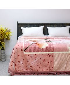 Плед 220х240 пудровый UNO 21155