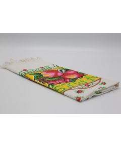 Полотенце кухонное белый с желтым No Brand 11392