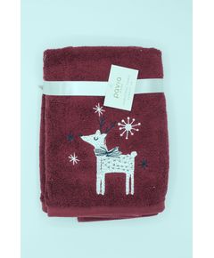 Набор полотенец для кухни бордовый Pavia 21588