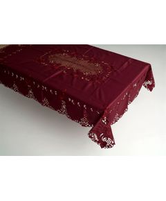 Скатертина 130х170 бордовий TD Seul 9345
