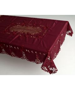 Скатерть 160х220 бордовый TD Seul 9341