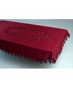 Скатертина 130х180 бордовий TD Seul 8528