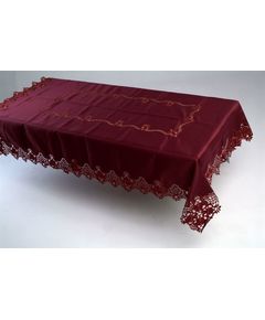 Скатерть 160х220 бордовый TD Seul 10430