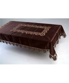 Скатерть 160х220 коричневый TD Seul 9281