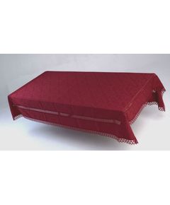 Скатерть 130х180 бордовый Ayova 8177