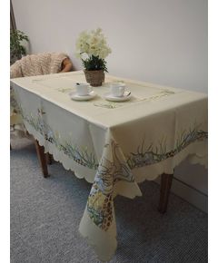 Скатертина 130х170 бежевий TD Seul 10485