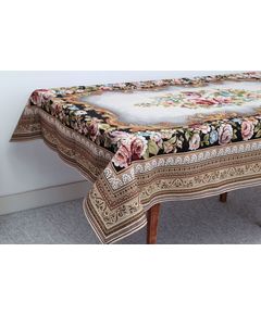 Скатерть 160х260 коричневый Magik Colection 20461