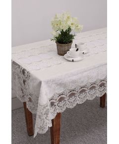 Скатерть 160х350 молочный Magik Colection 18598