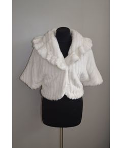 Меховой болеро белый  HL VITIA  WONAFA 13649