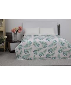 Одеяло 200х230 белый с зеленым Dacron 17447