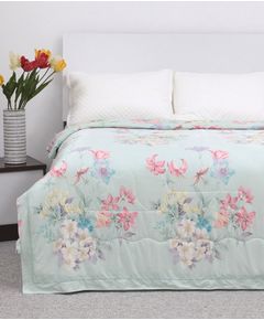 Одеяло 150х200 белый с голубым Dacron 17444