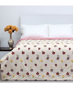 Ковдра білий з рожевим European Style 19097