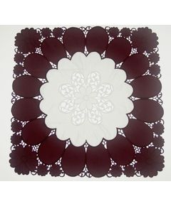 Салфетка 85х85 бордовый TD Seul 9357