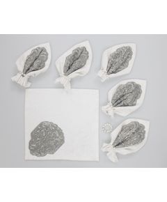 Набор салфеток 35х35 белый Elegant Lux 19709