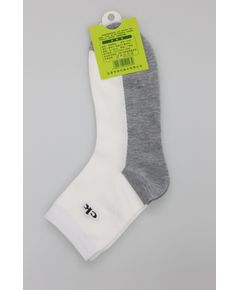 Носки 39-42 белый с серым No Brand 16303