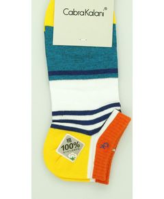 Носки 41-45 белый с синим No Brand 16902