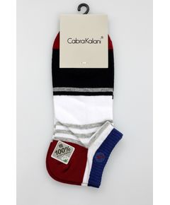 Носки 41-45 белый с синим No Brand 16912