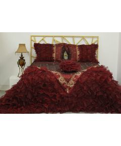 Покрывало 240х260 бордовый Begonvilla 22026