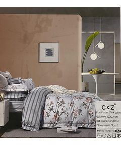 Комплект постельного белья серый JAMES KELLY 23422