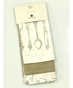 Набор полотенец для кухни бежевый Pavia 23834