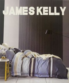 Комплект постельного белья серый JAMES KELLY 24255