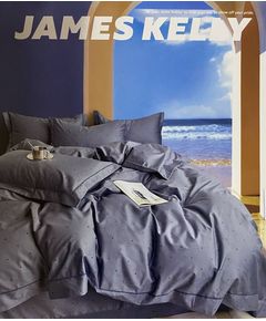 Комплект постельного белья синий JAMES KELLY 24104