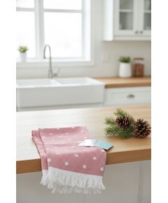 Набор полотенец для кухни красный Pavia 21576