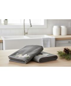 Набор полотенец для кухни 40х60 серый Pavia 22909