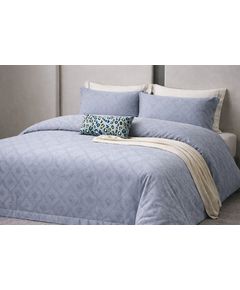 Комплект постельного белья голубой No Brand 24543