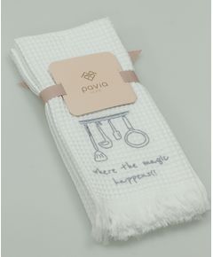 Набор полотенец для кухни 40х60 белый Pavia 23983