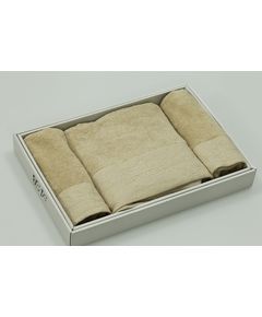 Набор полотенец 35х75,70х140 бежевый Hermes 23779