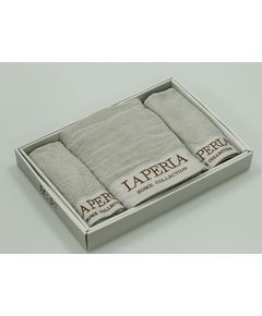 Набор полотенец 35х75,70х140 серый La Perla 23785