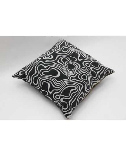 Наволочка 50х50 черный с белым Cotton Life 20604, изображение 2