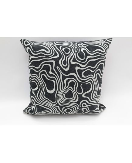 Наволочка 50х50 черный с белым Cotton Life 20604, изображение 4